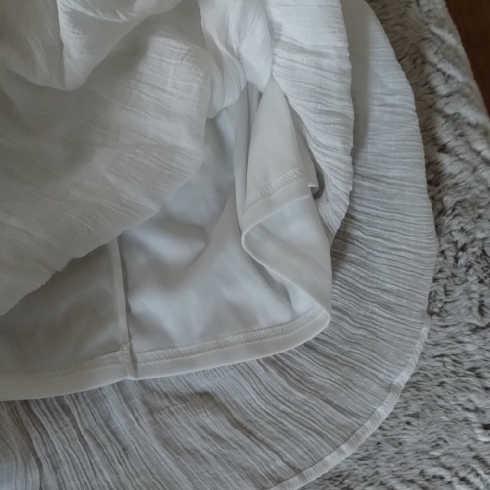 Say What? White Dress with Crochet Detail - Picture 10 of 14